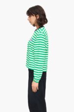衣類 Bimba Y Lola ストライプのTシャツ 緑 6BZ0X0255 - 画像 (2)