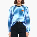 衣類 Bimba Y Lola ストライプのTシャツ 青 6BZ0X0253