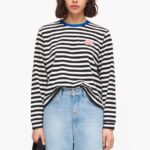 衣類 Bimba Y Lola ストライプのTシャツ 黒 6BZ0X0251