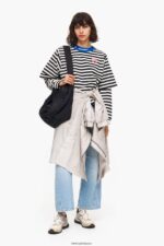 衣類 Bimba Y Lola ストライプのTシャツ 黒 6BZ0X0251 - 画像 (6)