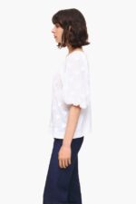 衣類 Bimba Y Lola ダブルファブリックTシャツ 白 6BZ0X0285 - 画像 (2)