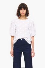 衣類 Bimba Y Lola ダブルファブリックTシャツ 白 6BZ0X0285