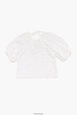 衣類 Bimba Y Lola ダブルファブリックTシャツ 白 6BZ0X0285 - 画像 (5)