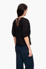 衣類 Bimba Y Lola ダブルファブリックTシャツ 黒 6BZ0X0286 - 画像 (2)