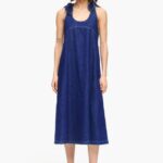 衣類 Bimba Y Lola ダークAラインデニムドレス 青 6BZ0X0202