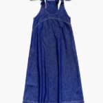 衣類 Bimba Y Lola ダークAラインデニムドレス 青 6BZ0X0513