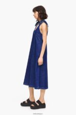 衣類 Bimba Y Lola ダークAラインデニムドレス 青 6BZ0X0513 - 画像 (3)