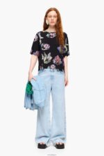 衣類 Bimba Y Lola ダークコーラル Tシャツ グレー 6BZ0X0266 - 画像 (6)