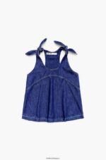 衣類 Bimba Y Lola ダークデニムトップ 青 6BZ0X0346 - 画像 (5)