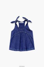 衣類 Bimba Y Lola ダークデニムトップ 青 6BZ0X0509 - 画像 (2)
