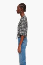 衣類 Bimba Y Lola チェックのTシャツ 黒 6BZ0X0290 - 画像 (2)