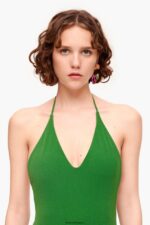 衣類 Bimba Y Lola テクスチャード水着 フォレストグリーン 6BZ0X0889 - 画像 (4)