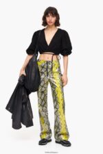 衣類 Bimba Y Lola デニムボックストップ 黒 6BZ0X0339 - 画像 (6)