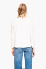 衣類 Bimba Y Lola ニットTシャツ 白 6BZ0X0300 - 画像 (2)