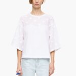衣類 Bimba Y Lola ハートコットンTシャツ 白 6BZ0X0283