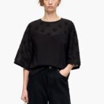 衣類 Bimba Y Lola ハートコットンTシャツ 黒 6BZ0X0284