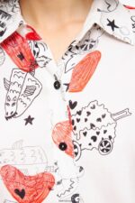 衣類 Bimba Y Lola ハートシャツ ニックネーム 6BZ0X0347 - 画像 (4)