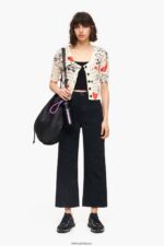 衣類 Bimba Y Lola ハートプリント オープンニット フィットカーディガン ニックネーム 6BZ0X0371 - 画像 (6)