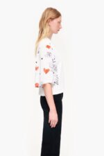 衣類 Bimba Y Lola ハートプリント ダブルファブリック Tシャツ ニックネーム 6BZ0X0282 - 画像 (2)