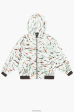 衣類 Bimba Y Lola バタフライ ウィング プリント フルイド ボンバー ジャケット ミント 6BZ0X0490 - 画像 (6)