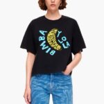衣類 Bimba Y Lola バナナプリントTシャツ 黒 6BZ0X0278