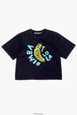 衣類 Bimba Y Lola バナナプリントTシャツ 黒 6BZ0X0278 - 画像 (4)
