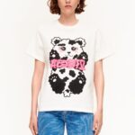 衣類 Bimba Y Lola パンダのクマのTシャツ 白 6BZ0X0279