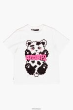 衣類 Bimba Y Lola パンダのクマのTシャツ 白 6BZ0X0279 - 画像 (4)