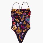 衣類 Bimba Y Lola フィッシュシープリント水着 黒 6BZ0X0874