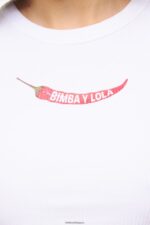 衣類 Bimba Y Lola フィットチリトップ 白 6BZ0X0244 - 画像 (4)