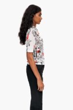 衣類 Bimba Y Lola フィットハートポロシャツ ニックネーム 6BZ0X0374 - 画像 (2)