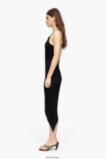 衣類 Bimba Y Lola フィットミディドレス 黒 6BZ0X0237 - 画像 (2)