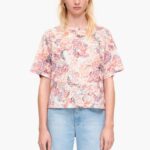 衣類 Bimba Y Lola フルプリントボクシーTシャツ 果物 6BZ0X0291