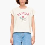 衣類 Bimba Y Lola フローラルロゴ Tシャツ 生成り 6BZ0X0275