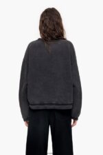 衣類 Bimba Y Lola ボクシーなスウェットシャツ 黒 6BZ0X0500 - 画像 (3)