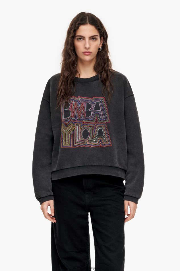 e8a1a3e9a19e_bimba_y_lola_e3839ce382afe382b7e383bce381aae382b9e382a6e382a7e38383e38388e382b7e383a3e38384_e9bb92_6bz0x0500.jpg 衣類 Bimba Y Lola ボクシーなスウェットシャツ 黒 6BZ0X0500 - 画像 (1)