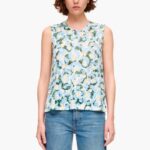 衣類 Bimba Y Lola ライトアニマルブラッシュTシャツ 青 6BZ0X0292