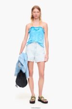 衣類 Bimba Y Lola ライトカモフラージュパンダプリントバミューダショーツ 青 6BZ0X0424 - 画像 (6)