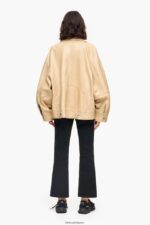 衣類 Bimba Y Lola レザージャケット キャメル 6BZ0X0475 - 画像 (3)