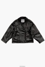 衣類 Bimba Y Lola レザージャケット 黒 6BZ0X0476 - 画像 (5)