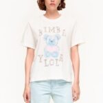 衣類 Bimba Y Lola ロゴベア Tシャツ 象牙 6BZ0X0270