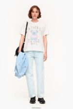 衣類 Bimba Y Lola ロゴベア Tシャツ 象牙 6BZ0X0270 - 画像 (4)