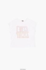 衣類 Bimba Y Lola ロゴTシャツ 白 6BZ0X0258 - 画像 (4)