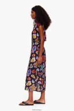 衣類 Bimba Y Lola ロングフィッシュシードレス 黒 6BZ0X0176 - 画像 (2)