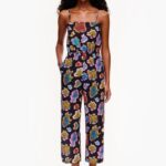 衣類 Bimba Y Lola ロングフィッシュシーフルードジャンプスーツ 黒 6BZ0X0177