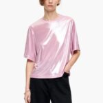 衣類 Bimba Y Lola 光沢のあるTシャツ ピンク 6BZ0X0311