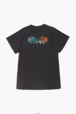 衣類 Bimba Y Lola 流れるロゴTシャツ 黒 6BZ0X0281 - 画像 (4)
