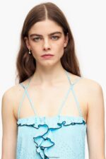 衣類 Bimba Y Lola 流体ミディドレス 青 6BZ0X0231 - 画像 (4)