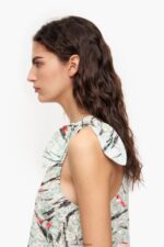 衣類 Bimba Y Lola 蝶の羽プリント Tシャツ ミント 6BZ0X0304 - 画像 (4)